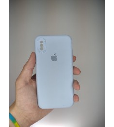 Оригінальний силіконовий чохол RoundCam для Apple iPhone X  /  XS (15) Бузковий...