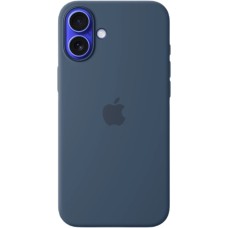 Чехол Silicone Case with MagSafe Apple iPhone 16 Plus (Denim) (Original)