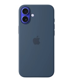 Чохол Silicone Case з MagSafe для Apple iPhone 16 Plus (Denim) (Оригінал)