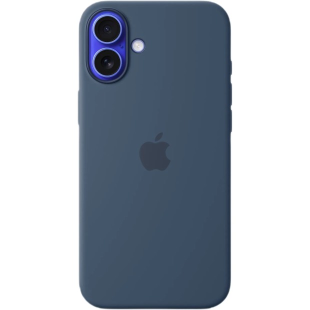 Чохол Silicone Case з MagSafe для Apple iPhone 16 Plus (Denim) (Оригінал)