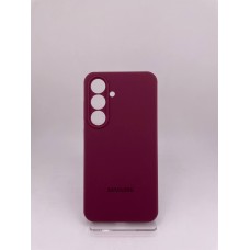 Чехол Silicone Case with MagSafe Samsung Galaxy S24 / S25 (Бордовый)