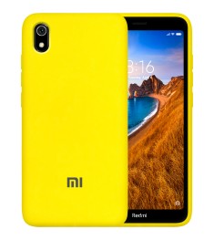 Силикон Original 360 Case Logo Xiaomi Redmi 7A (Желтый)