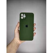 Силіконовий оригінальний чохол Square RoundCam для Apple iPhone 11 Pro Max (73) Лісовий Зелений