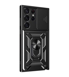 Чохол-книжка Ring Serge Armor Case Samsung Galaxy S25 Ultra (ShutCam) (Чорний)