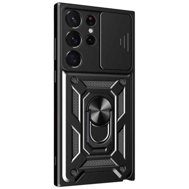 Чохол-книжка Ring Serge Armor Case Samsung Galaxy S25 Ultra (ShutCam) (Чорний)