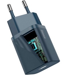 Baseus Super Si 20W PD QC EU Type-C Charger Adapter + Type-C to Lightning Cable ..
