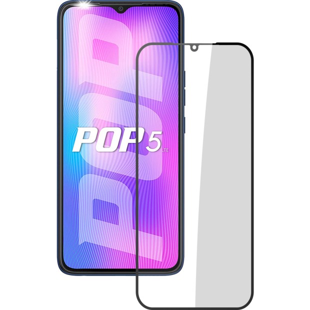 Захисне скло 5D Japan HD для Tecno Pop 5 LTE  /  Pop 7  /  Pop 7 Pro  /  Spark Go Black