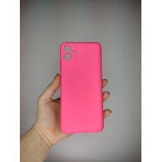 Силикон Original Case Samsung Galaxy A04E (2022) (ShutCam) (Малиновый)