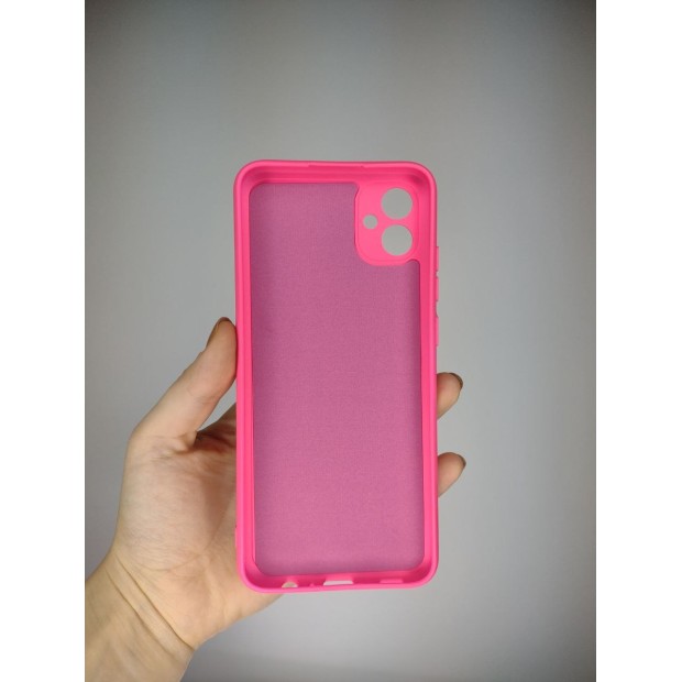 Силіконовий Original Case Samsung Galaxy A04E (2022) (ShutCam) (Малиновий)