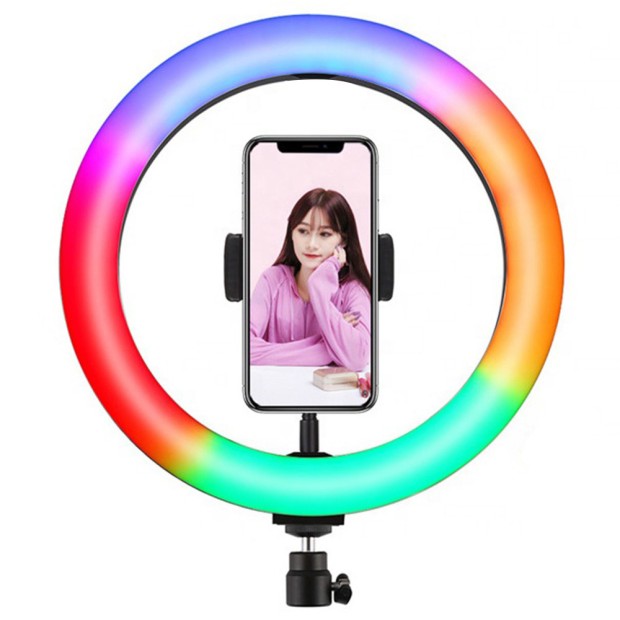 Набор для съемки LED-лампа MJ-26 RGB (26 cm) (Чёрный) (Уценка) (3 Категория)