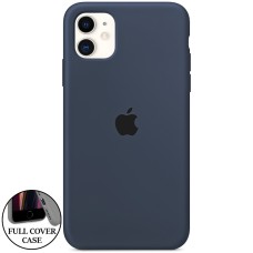 Силіконовий оригінальний круглий чохол для Apple iPhone 11 (09) в кольорі Midnight Blue Силіконовий оригінальний круглий чохол для Apple iPhone 11 (09) в кольорі Midnight Blue