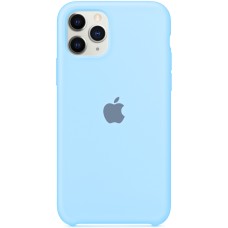Силіконовий оригінальний чохол Apple iPhone 11 Pro Max (15) Ліловий.
