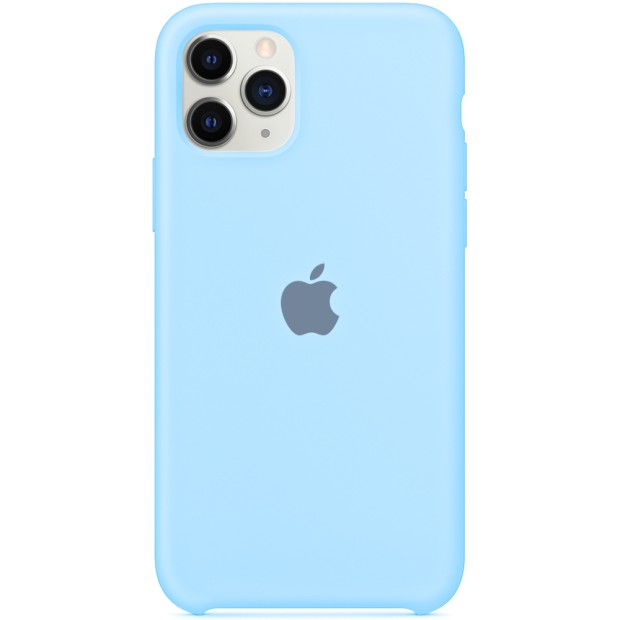 Силіконовий оригінальний чохол Apple iPhone 11 Pro Max (15) Ліловий.