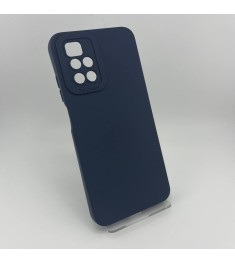 Силіконовий чохол Original Xiaomi Redmi 10 (ShutCam) (Темно-синій)