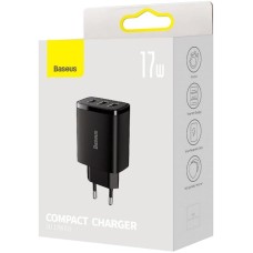 СЗУ-адаптер Baseus Compact 17W (3USB) (Чёрный) CCXJ020101