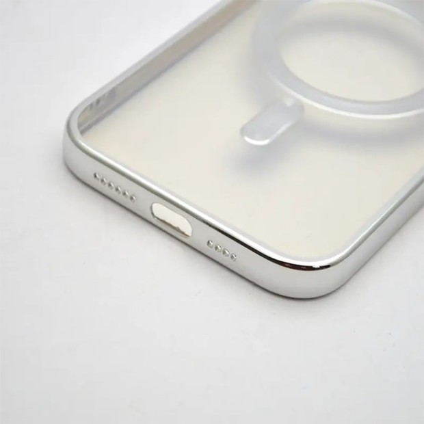 Чохол UMKU Shining з MagSafe для Apple iPhone 13 Pro Max (Сріблястий)