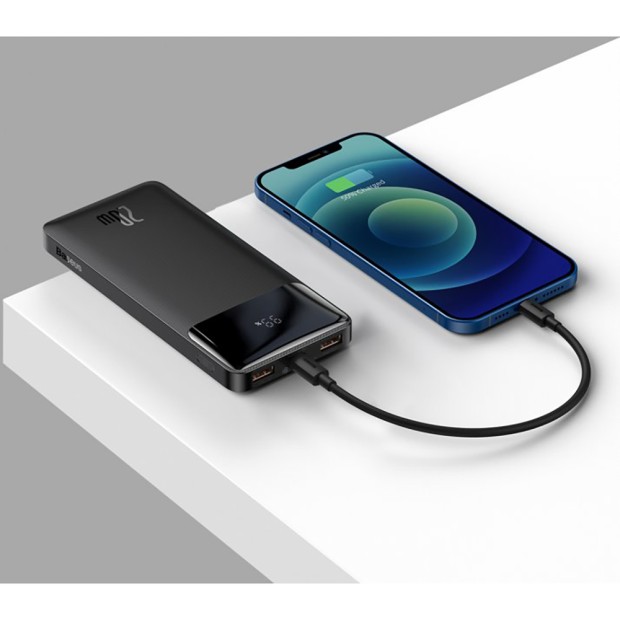 Павербанк Baseus Bipowe Digital Display 10000mAh 20W (чорний)