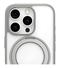 Накладка Blueo Crystal 360 Rotatable Stand with MagSafe Apple iPhone 15 Pro (Tra..