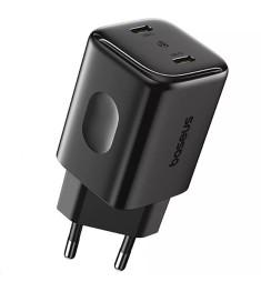 СЗУ-адаптер Baseus PicoGo AN13 45W (2Type-C) (Чорний) E0121F00 СЗУ-адаптер Baseus PicoGo AN13 45W (2Type-C) (Чорний) E0121F00
