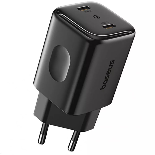 СЗУ-адаптер Baseus PicoGo AN13 45W (2Type-C) (Чорний) E0121F00 СЗУ-адаптер Baseus PicoGo AN13 45W (2Type-C) (Чорний) E0121F00
