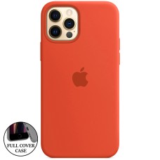 Силикон Original Round Case Apple iPhone 12 / 12 Pro (18) Orange
