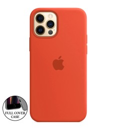 Силіконовий чохол Original Round для Apple iPhone 12  /  12 Pro (18) Помаранчеви..