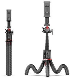 Штатив Rtako C03 Octopus Extendable Tripod Selfie Stick (Black)
