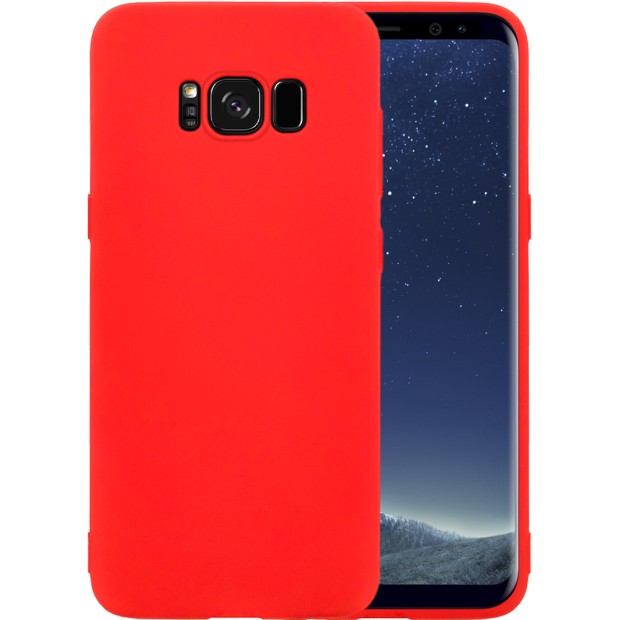 Силикон iNavi Color Samsung Galaxy S8 Plus (Красный)