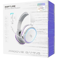 Беспроводные игровые накладные наушники-гарнитура Proove Gaming Rapture (White) GHRP00010002
