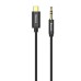 Кабель AUX Baseus Yiven Audio Cable Type-C - 3.5mm (1.2m) (Чорний) CAM01-01