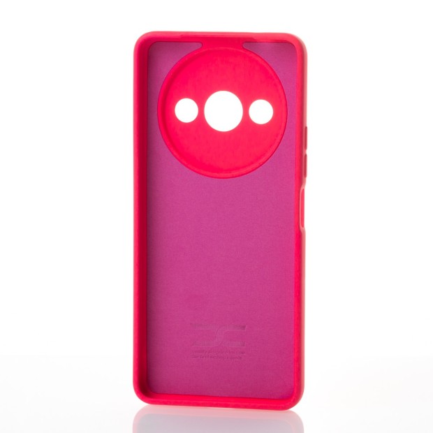 Силіконовий чохол Original Xiaomi Redmi A3  /  A3X  /  Poco C61 (ShutCam) (Малиновий)