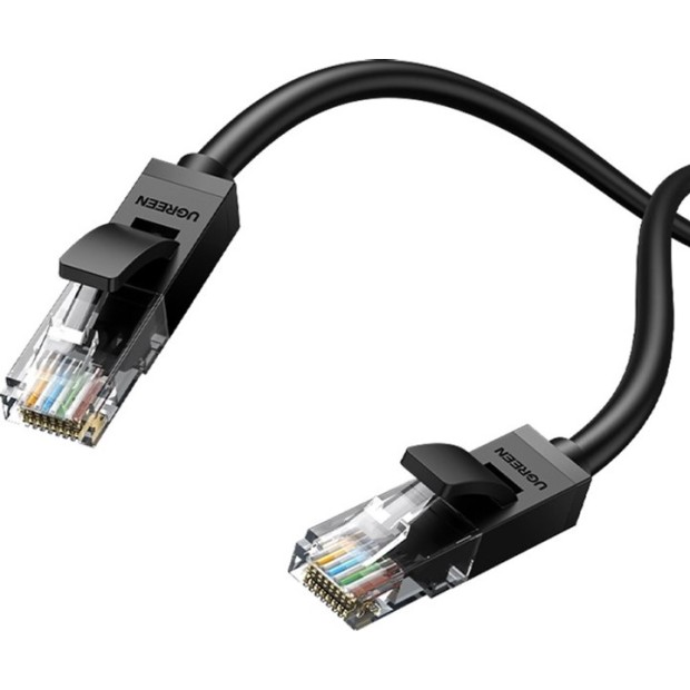Патч-корд UGREEN NW102 Cat.6 (0.5 м) (чорний) Патч-корд UGREEN NW102 Cat.6 (0.5 м) (чорний)