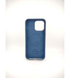 Силіконовий чохол з MagSafe для Apple iPhone 14 Pro Max (Буревійний синій)