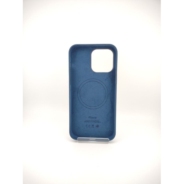 Силіконовий чохол з MagSafe для Apple iPhone 14 Pro Max (Буревійний синій)
