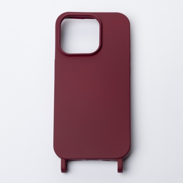 Cord Case Cover для Apple iPhone 14 Pro Max (Бордовий)
