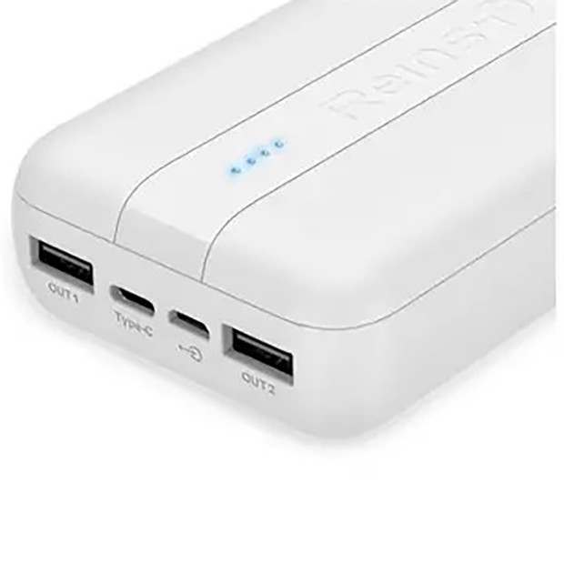 Зовнішній акумулятор Powerbank Reinston EPB028 20000mAh (Білий)