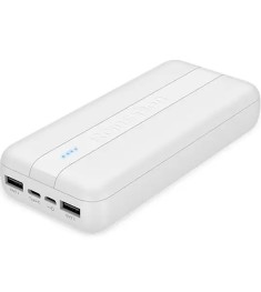 Зовнішній акумулятор Powerbank Reinston EPB028 20000mAh (Білий) Зовнішній акумулятор Powerbank Reinston EPB028 20000mAh (Білий)