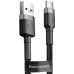 USB-кабель Baseus Cafule Special Edition 2A (3m) (MicroUSB) (Чёрный/Серый) CAMKLF-HG1