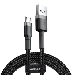 USB-кабель Baseus Cafule Special Edition 2A (3m) (MicroUSB) (Чёрный/Серый) CAMKL..