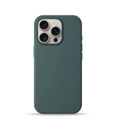 Силикон Original Round Case Apple iPhone 16 Pro Max (73) Forest Green