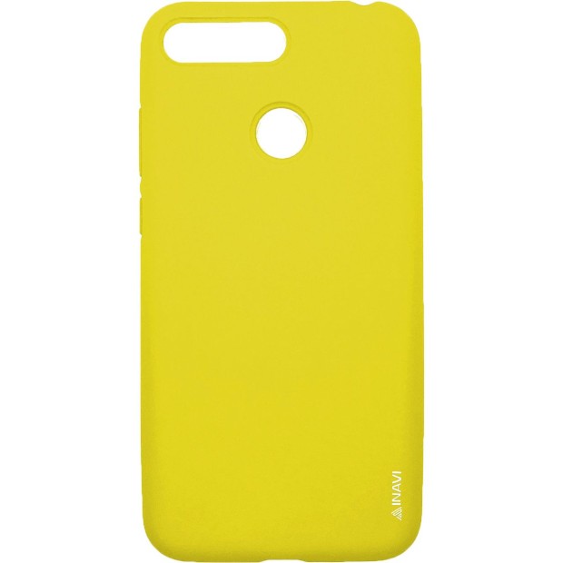 Силикон iNavi Color Huawei Y6 Prime (2018) / Honor 7A Pro (желтый)