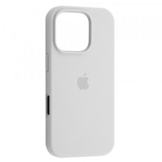 Силикон Original Round Case Apple iPhone 16 Pro Max (06) White