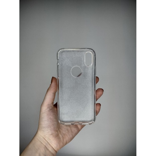 Силіконовий чохол Glitter для iPhone X  /  XS (Paris)