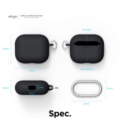 Чохол для навушників Full Silicone Case with Microfiber Apple AirPods (02) Ultra..