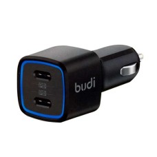 АЗУ-адаптер Budi Car Charger Dual PD 70W (2Type-C) (Чёрный) CC065RB U