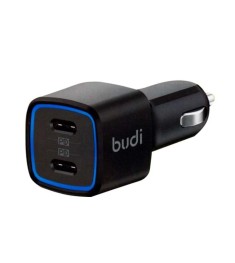 АЗП-адаптер Budi Car Charger Dual PD 70W (2 Type-C) (Чорний) CC065RB U