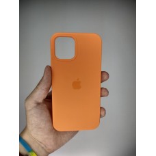 Силіконовий оригінальний чохол для Apple iPhone 12  /  12 Pro (11) Персикового кольору.