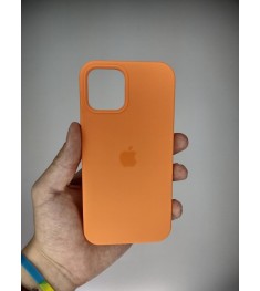Силіконовий оригінальний чохол для Apple iPhone 12  /  12 Pro (11) Персикового к..