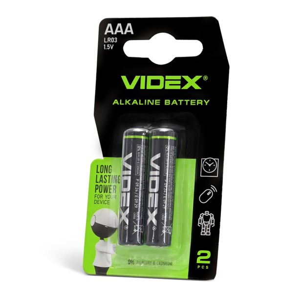 Батарейка Videx LR03 AAA (2шт) Батарейка Videx LR03 AAA (2шт)