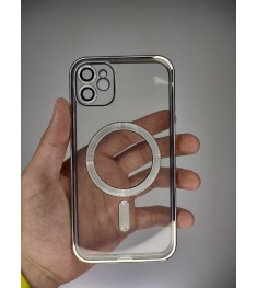 Чехол UMKU Shining with MagSafe Apple iPhone 11 (Silver) (Уценка) (Категория 2)